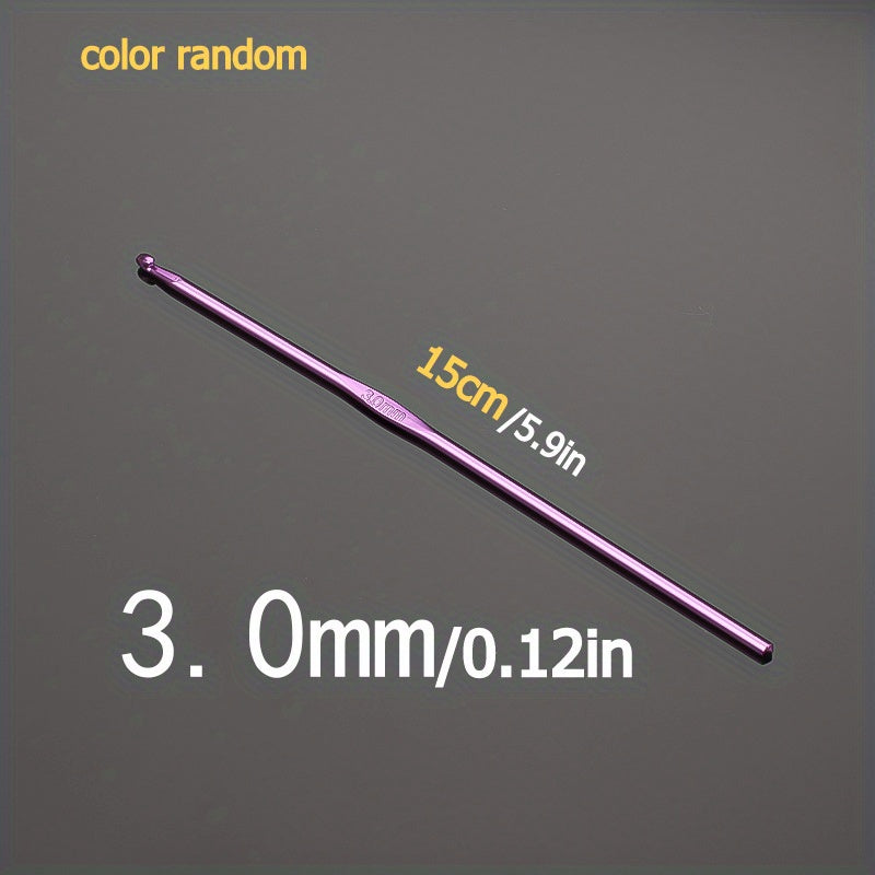 1pc Crochet Hooks High Coloured Aluminum Hook Needles Knitting Needles