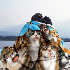 Lovely Cats Blanket Quilt Cover Travel Bedding Outlet Flannel Bedspread