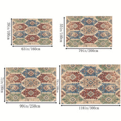 Vintage Persian Area Rug Stain Resistant Washable Rug