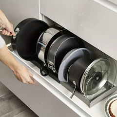 Adjustable Storage Rack Pot Lid Organizer