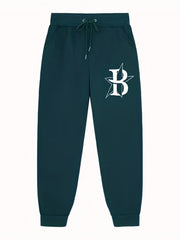 Letter Print Star Pattern Joggers Men's Casual Loose Fit Pants