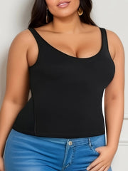 Solid V Neck Fitness Running Cami