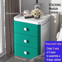 Drawer Storage Cabinet Plastic Layer Storage Shelf For Clothes Toys Craft