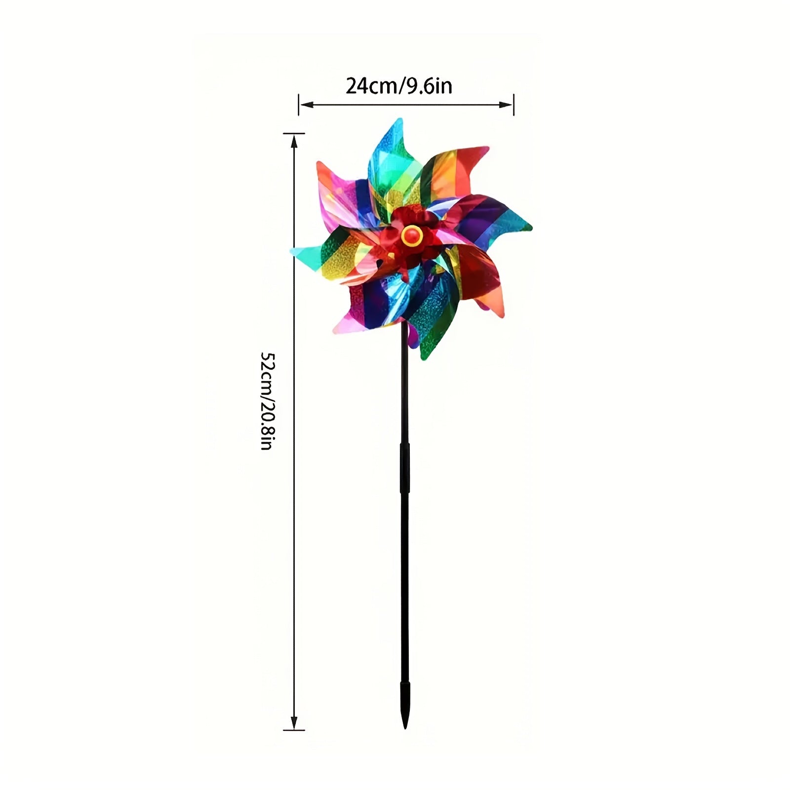 Reflective Laser Windmill Bird Repellent Devices Rainbow Pinwheels