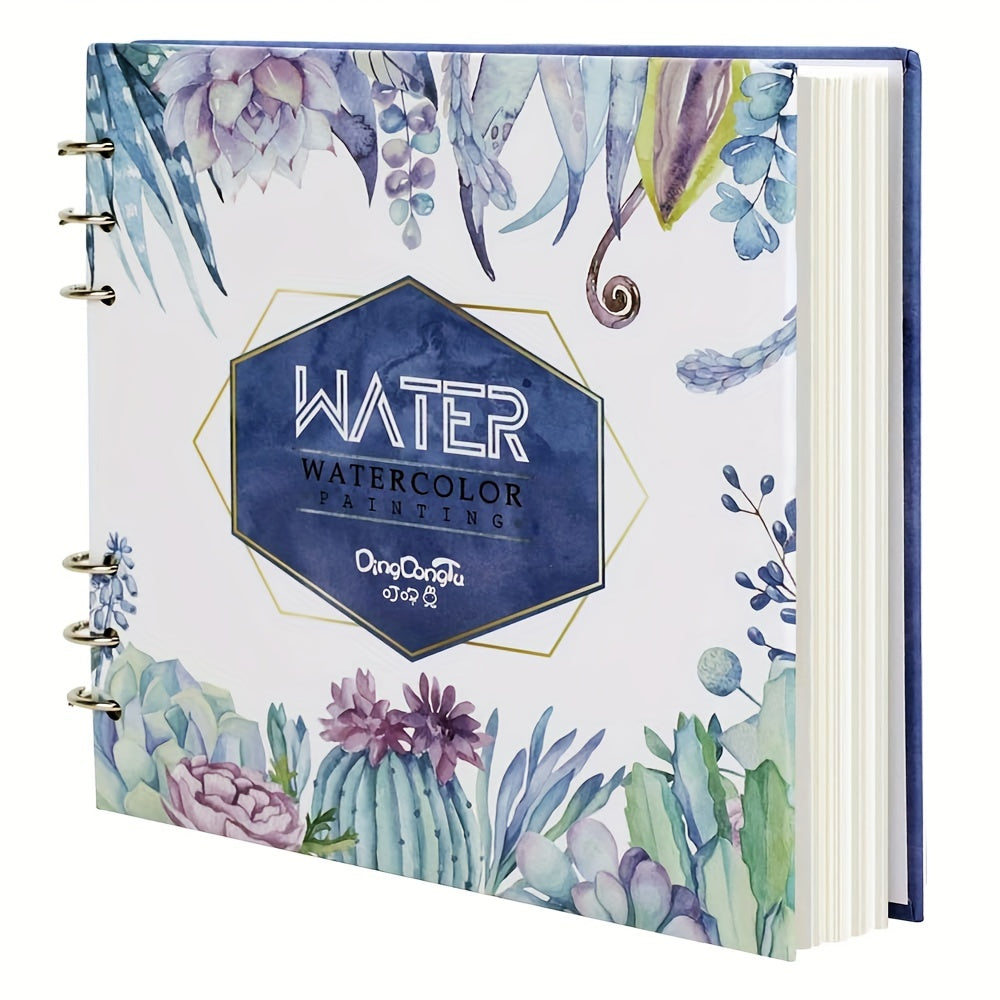 Watercolor Sketchbook 300gsm 20 Sheets Loose Leaf Binding Water Journal