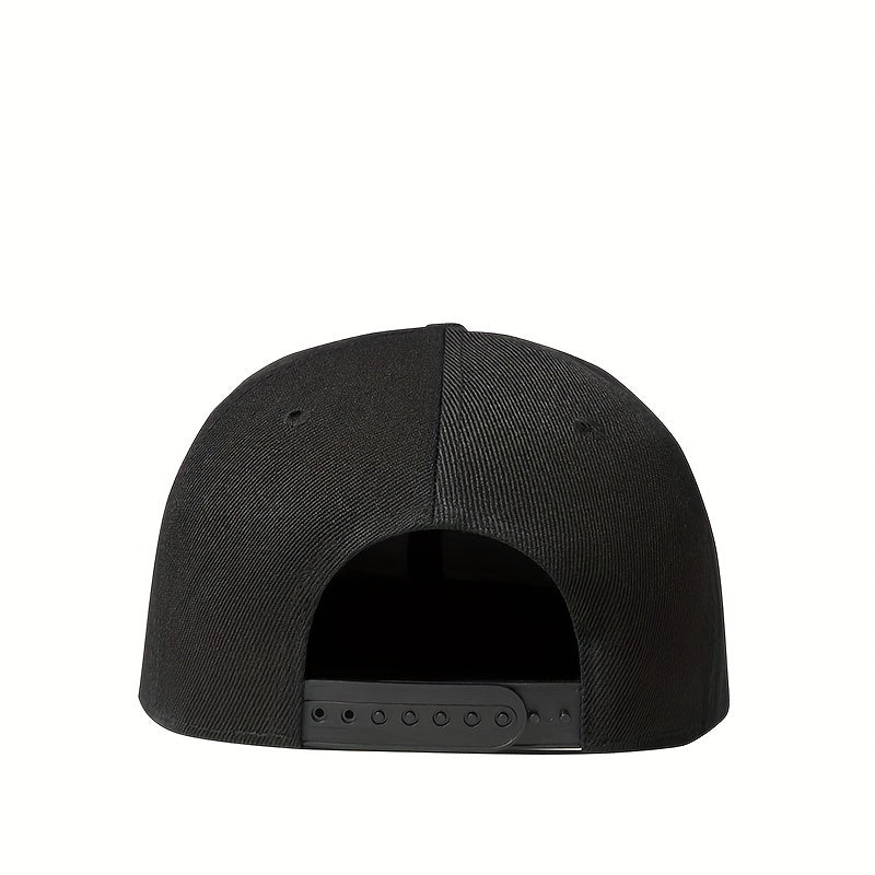Embroidered Flat Brimmed Hat - Outdoor Casual Wear