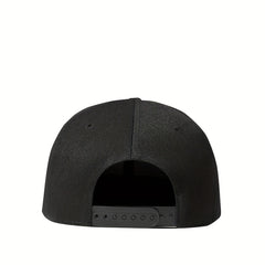 Embroidered Flat Brimmed Hat - Outdoor Casual Wear