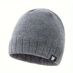 Knitted Hat Winter Warm Beanie Hat Outdoor Coldproof Pullover Hat