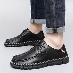 Men's Vintage Lace Up Dress Shoes Smart Casual Walking Shoes
