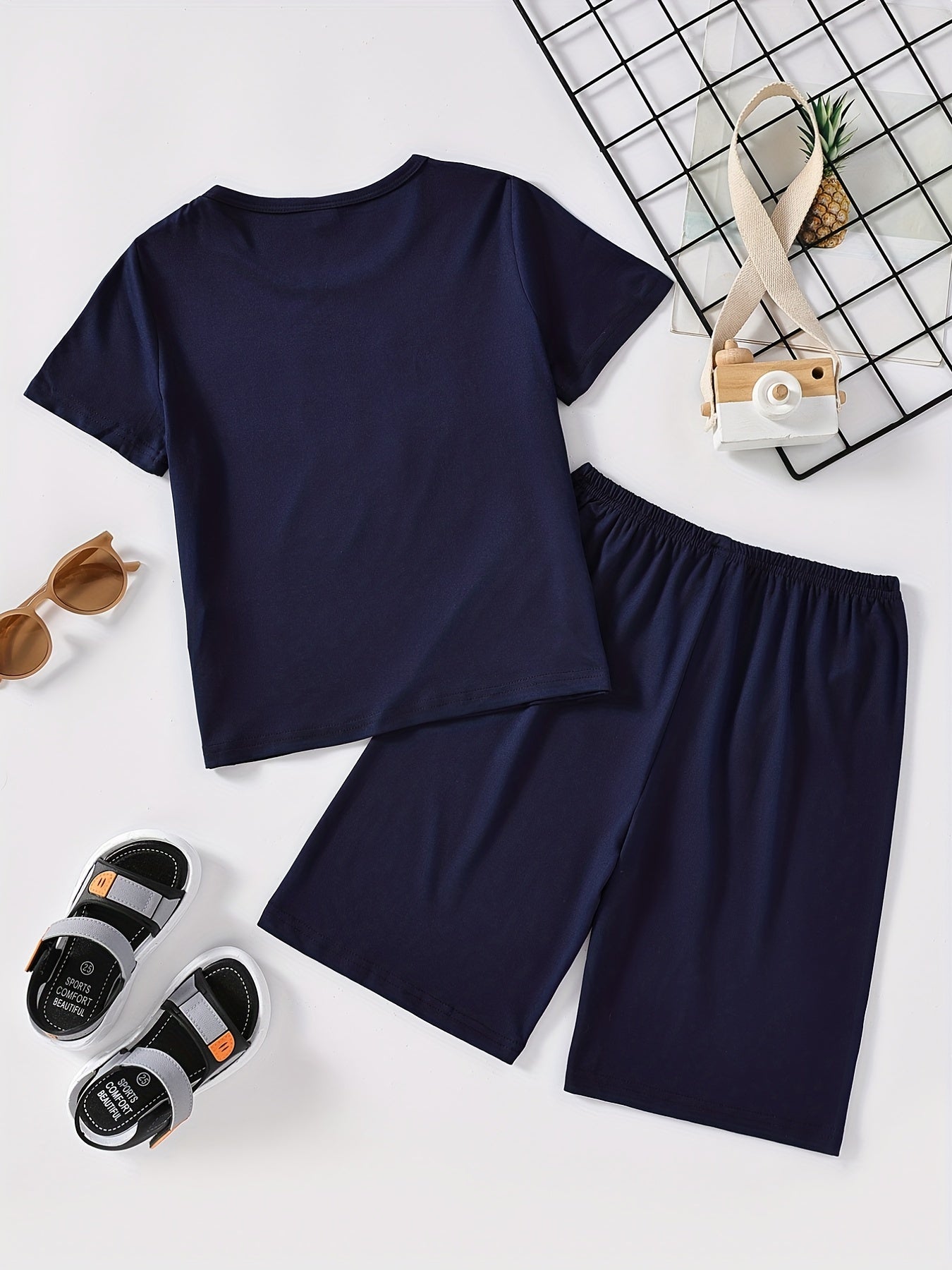 Boys Imagine Outfit Shorts & T-shirt Short Sleeves Crew Neck Casual Summer Kids