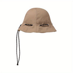 Short Brim Bucket Hat Thin Breathable Solid Sunscreen Travel