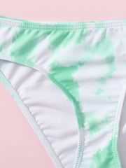 2pcs Tie Dye Bikini Girls Swimsuit Set Summer Swimwear Gift