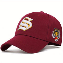 Men's Tiger Baseball Cap Hat Adjustable Casual Autumn Style