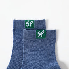 5pairs Boys Casual Thin Knit Mesh Cotton Socks Spring Summer