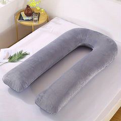 Large U-shaped Cat Belly Pillow for Tummy Support