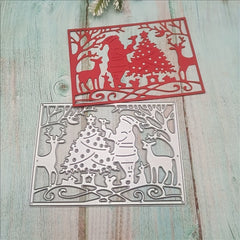 1pc Santa Claus Border Cover Cutting Mold For DIY Scrapbooking