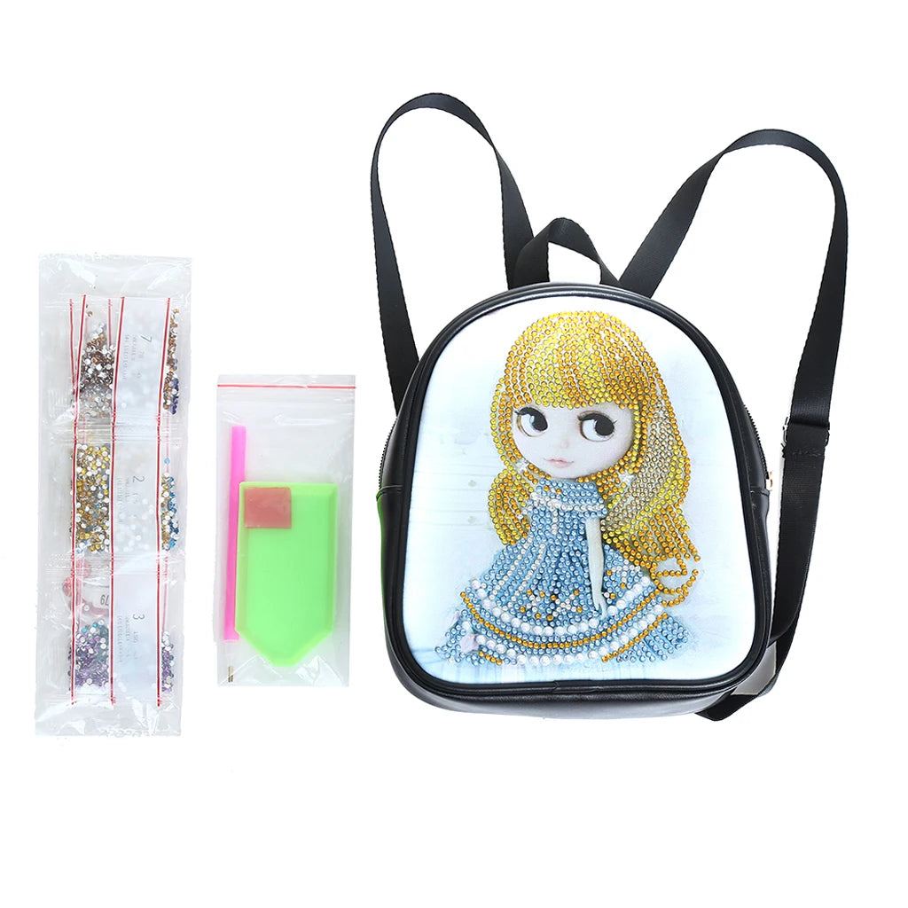 Princess Diamond Painting Leather Crossbody Chain Bag DIY Embroidery Purse Pouch