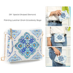 Butterfly Flower Diamond Crossbody Bag DIY Embroidery Purse Pouch