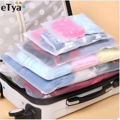 5PCS Travel Luggage Packing Cube Organizer Set Waterproof Cosmetic Bag