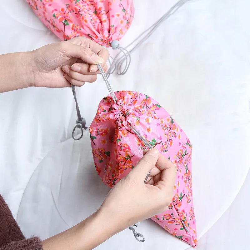 5Pcs Floral Travel Bags Women Clothes Underwear Bra Packing Cube Luggage
