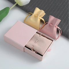 5Pcs Microfiber Drawstring Jewelry Pouches for Bracelet Ring