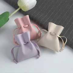 5Pcs Microfiber Drawstring Jewelry Pouches for Bracelet Ring