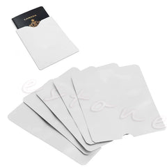 5Pcs/Lot Anti Scan RFID Blocking Passport Sleeve Cover