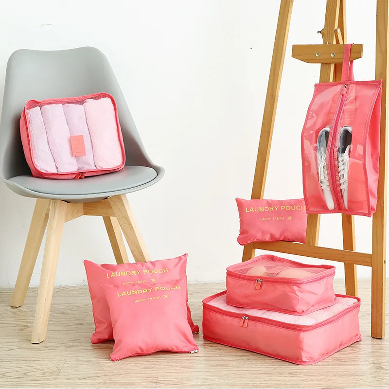 Travel Packing Cube Organiser Bags 7 Piece Set