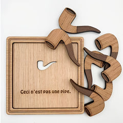 Wooden 7 Pipes Puzzle Game Brain Burning Toy