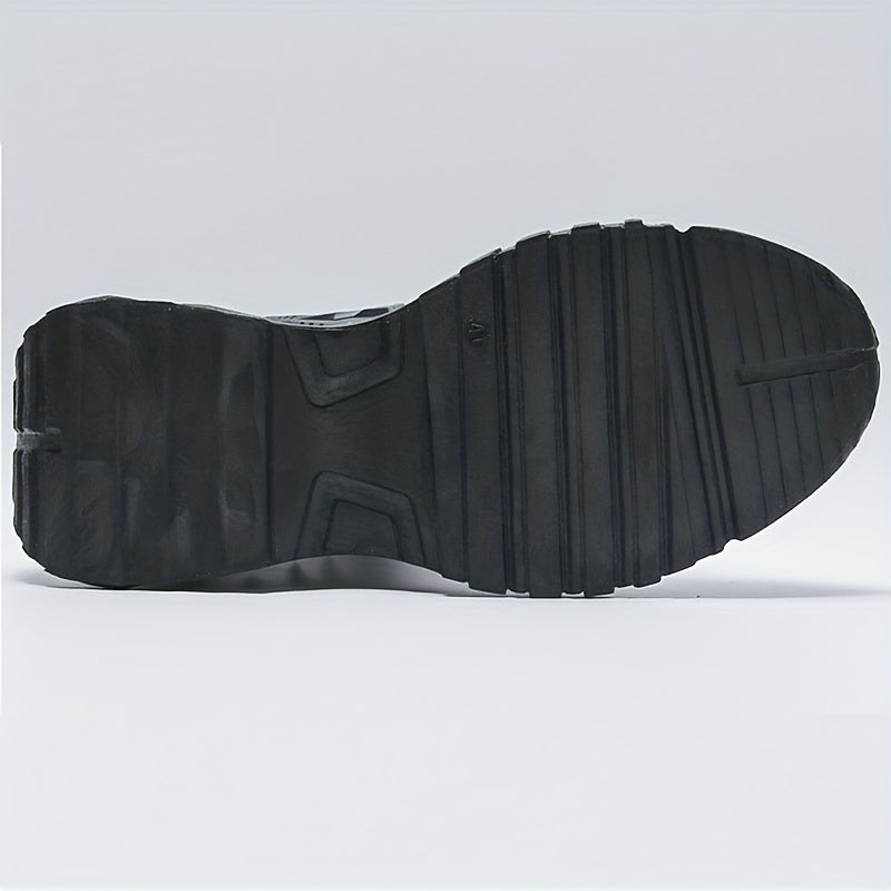 Men's Lace Up Chunky Sneakers Elevator Shoes
