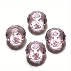 100pcs 6mm Crystal Glass Flat Beads for Jewelry Making