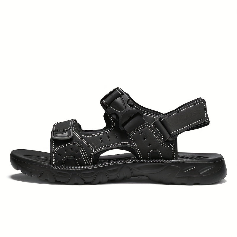 Men's Adjustable Hook & Loop Strap Sandals