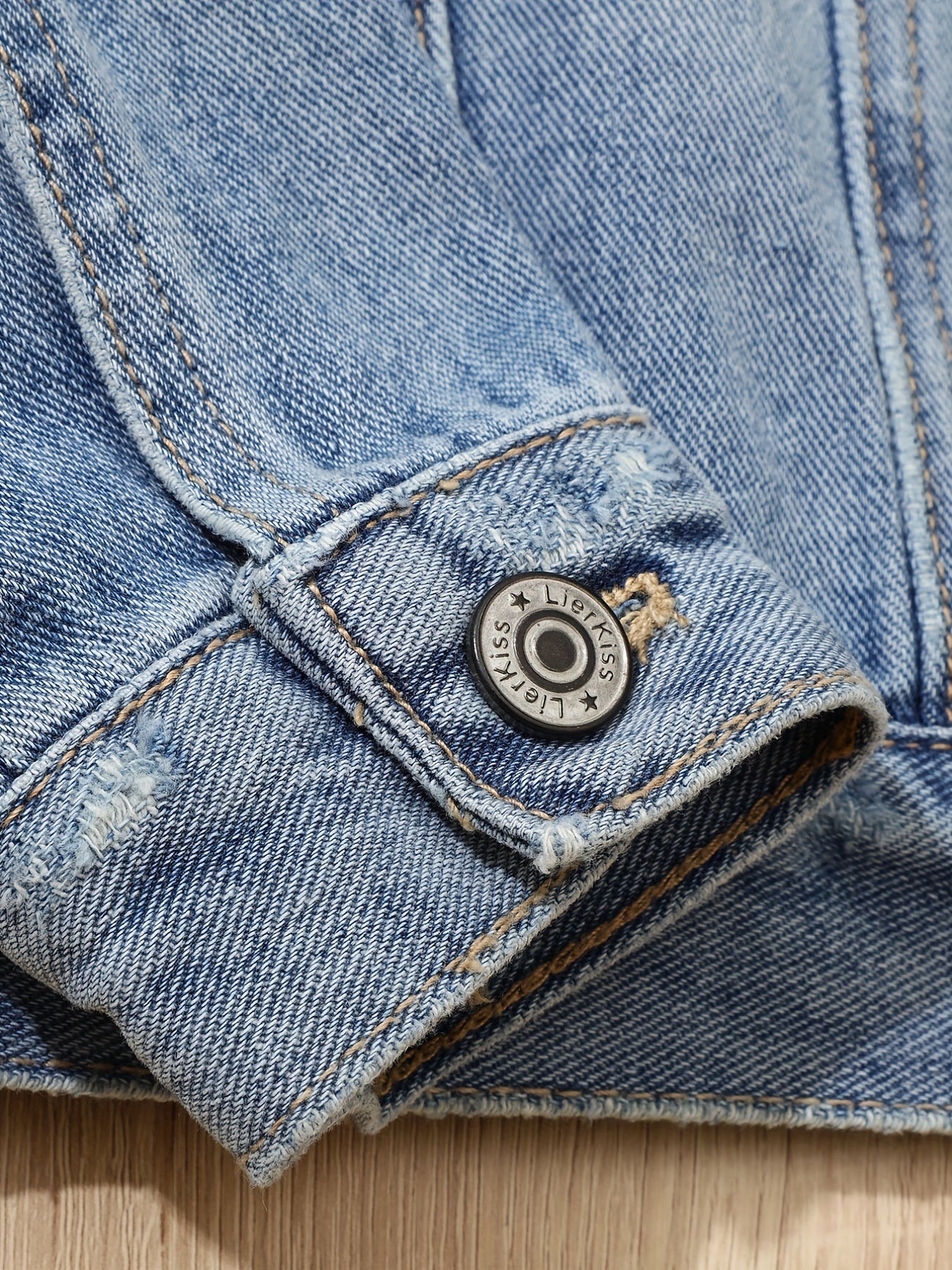 Kid's Comfy Denim Jacket Vintage Style Boy's Coat for Spring Fall
