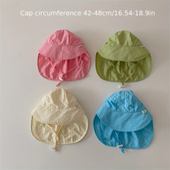 Sunscreen Shawl Baby Hat for Delicate Skin