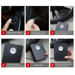 Portable Mini Air Compressor for Cars Motorcycles Bicycles