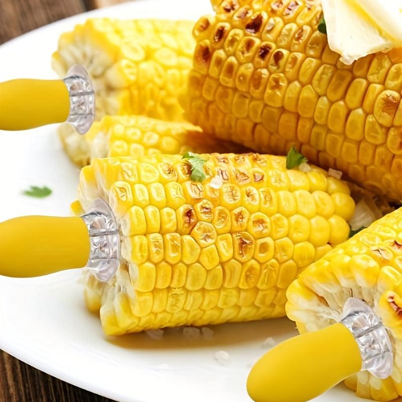 2pcs Stainless Steel Corn Needle BBQ Forks