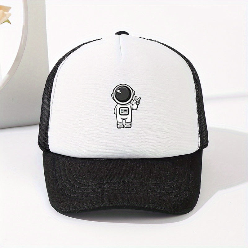 Astronaut Print Baseball Cap Sunshade Trucker Hat