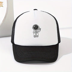 Astronaut Print Baseball Cap Sunshade Trucker Hat