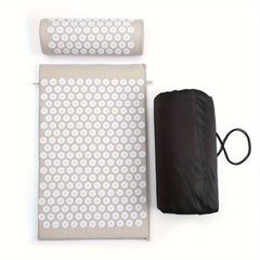 Yoga Acupressure Massage Mat and Pillow Set for Muscle Relaxation