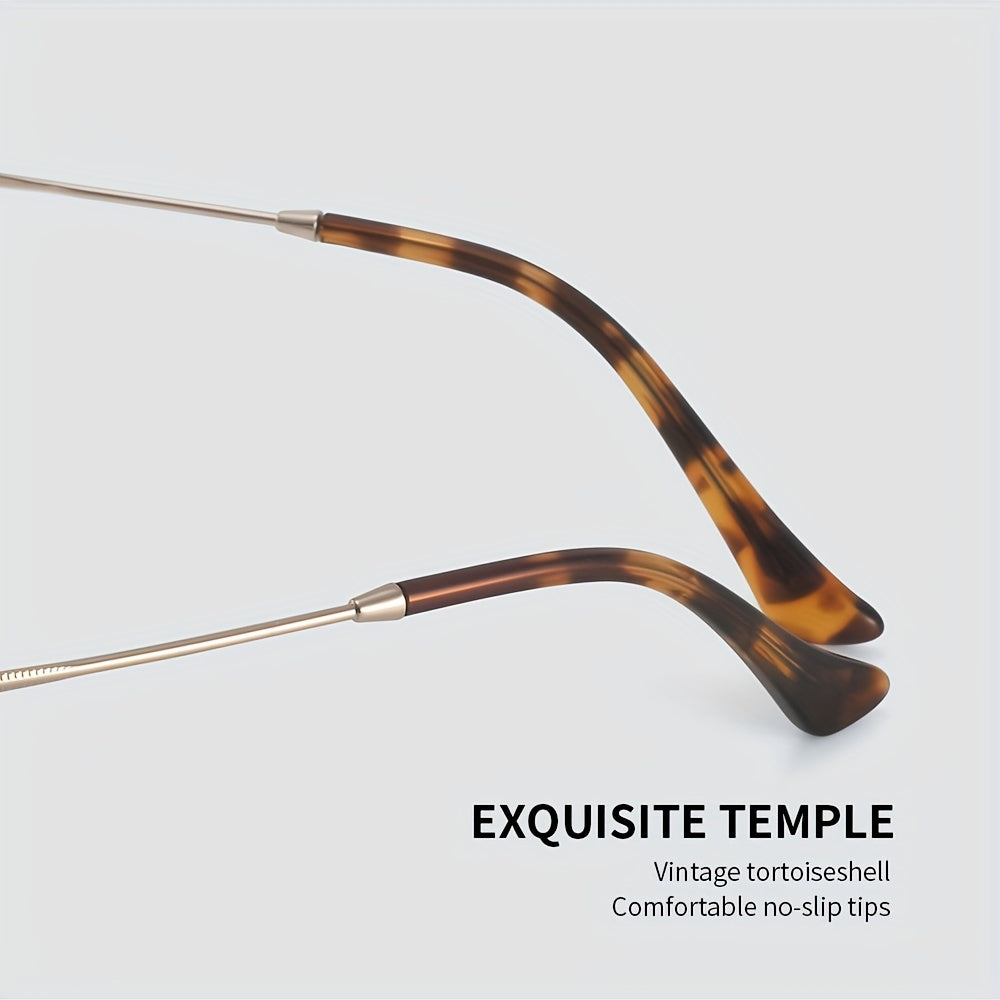Men's Anti Light Round Frame Glasses