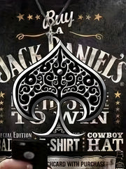 Spade And Letters Print Men's Graphic T-shirt Summer Tee