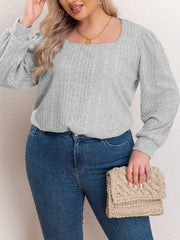 Solid Long Sleeve Scoop Neck Sweater