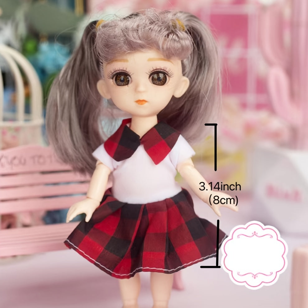 16 Cm BJD Doll Clothes Set, Doll Dress Up Toy Princess Dress Girl Gift
