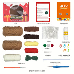 Christmas House Crochet Kit for Beginners and Experienced, DIY Decoration
