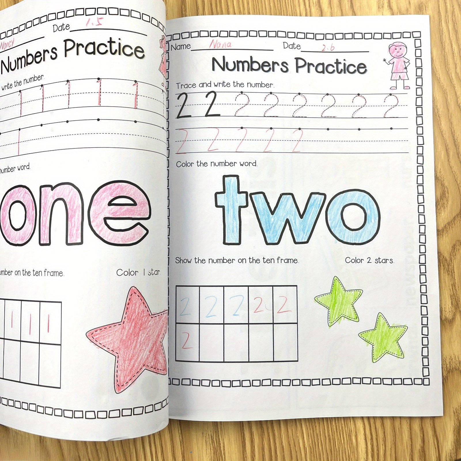 Tracing Practice Book 0-100 Math Coloring Activity