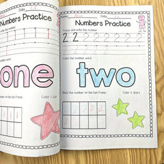 Tracing Practice Book 0-100 Math Coloring Activity