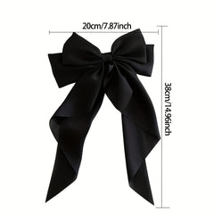 Big Bow Hair Clip Streamer Plain Hairpins For Girls