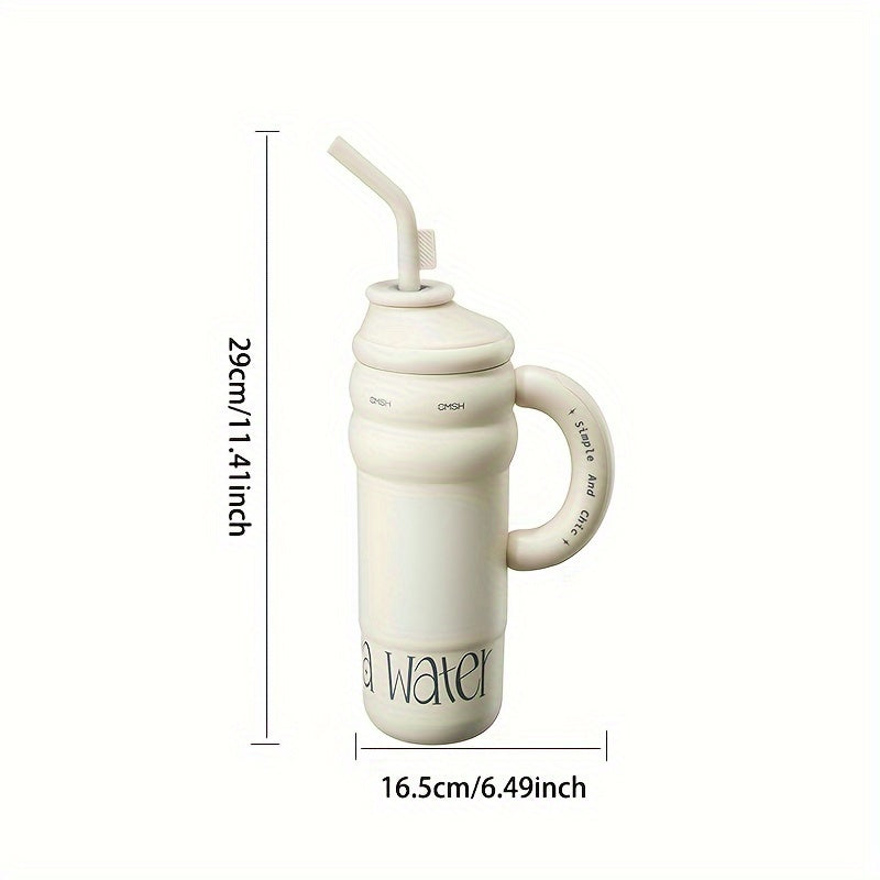 1300ml Stainless Steel Water Bottle with Straw