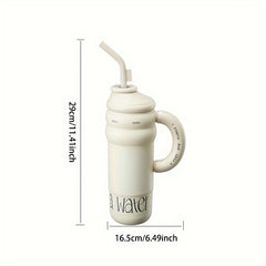 1300ml Stainless Steel Water Bottle with Straw