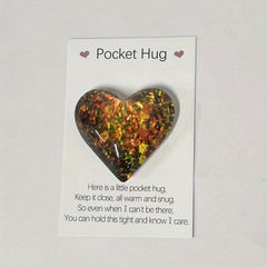 Pocket Hug Heart & Card Set - Encouraging Gift for Birthday or Valentine